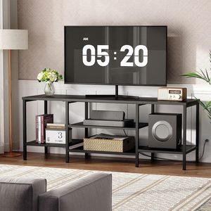 Mobile <span class=keywords><strong>TV</strong></span> Moderno <span class=keywords><strong>in</strong></span> Legno Nero di Qualità Professionale BSCI-FSC OEM, Multiuso per Soggiorno, Facile Montaggio, Arredamento per Casa e Hotel - Product Image 6