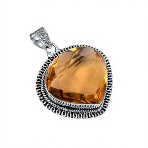 Colgante de Morganita en Forma de Corazón, Plata de Ley 925, Hecho a Mano, Colgante de Piedra Preciosa Vintage, Joyería Bohemia, Regalo de Boda para Mujer - Product Image 4