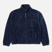 Veste décontractée pour homme en laine d'agneau à col montant, coupe ajustée, en polaire