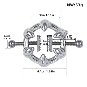 Metall Nippel klemme mit Metall kette Fetisch zu Brust Schamlippen <span class=keywords><strong>Clip</strong></span> Stimulation Massage gerät BDSM Bondage <span class=keywords><strong>Sex</strong></span> Produkte für Frauen Männer - Product Image 5