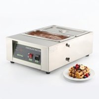 Machine à tempérer le chocolat électrique numérique certifiée CE, fontaine à chocolat commerciale