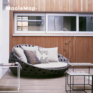 Nhôm Đồ Nội Thất Ngoài Trời Đặt Biệt Thự Không Thấm Nước Giường Ngồi Có Thể Ngả Salon De Jardin Exterieur Patio Hồ Bơi Tán Giường Bãi Biển Phòng Chờ Ghế - Product Image 3