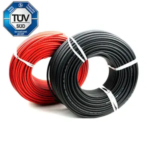 TUV 1,5mm 2,5mm 4mm 6mm 10mm 16mm 25mm 35mm 50mm 70mm 95mm 120mm 150mm Panel Solar fotovoltaico de un solo núcleo Solar DC Cable de alambre