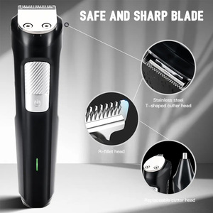 सभी एक घर में बाल काटने किट पेशेवर इलेक्ट्रिक बाल क्लिपर दाढ़ी ट्रिमर नाक अनुलग्नक के साथ पुरुषों के बाल मशीन - Product Image 3