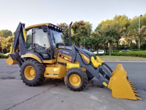 Chargeuse-pelleteuse XC870K de 2,5 tonnes, moteur Cummins de 82 kW, <span class=keywords><strong>godet</strong></span> frontal de 1 m³, force de rupture de 66 kN, certifiée CE, machine de construction - Product Image 1