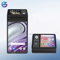 Terminal Punto de Venta Android Z108 para Autobús y Taxi, Pantalla Dual, 4G, GPS, Batería Extraíble, Impresora de 80 mm, Escáner NFC