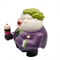 Figurine stylisée du Joker corpulent, jouet artistique de supervilain mignon, statue de collection en résine