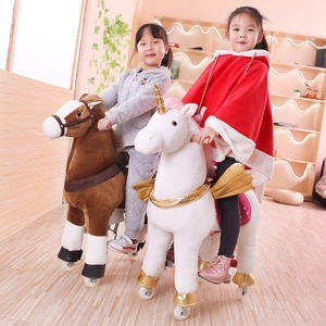 <span class=keywords><strong>Cheval</strong></span> <span class=keywords><strong>à</strong></span> <span class=keywords><strong>bascule</strong></span> pour enfants, capacité de poids de 80 kg - <span class=keywords><strong>Cheval</strong></span> <span class=keywords><strong>à</strong></span> <span class=keywords><strong>bascule</strong></span> en peluche avec des sons de galop réalistes et une anse de sécurité antidérapante - Product Image 2