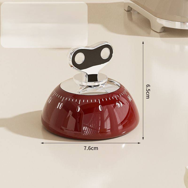 Battery-Free Magnetic Kitchen Timer Electronic Mechanical Reminder for Refrigerator Timing with Magnetic Wream