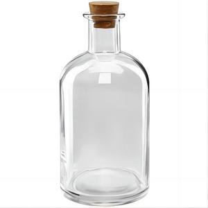 Oem có thể tái chế reus nhà máy Giá Rỗng rõ ràng chai rượu Vodka Gin Brandy Whisky Whisky rượu rum rượu chai với nút chai - Product Image 2