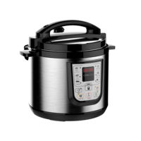Autocuiseur électrique tout-en-1 6L 120V/220V/1000W avec pot intérieur en aluminium multifonctionnel et grand écran LCD