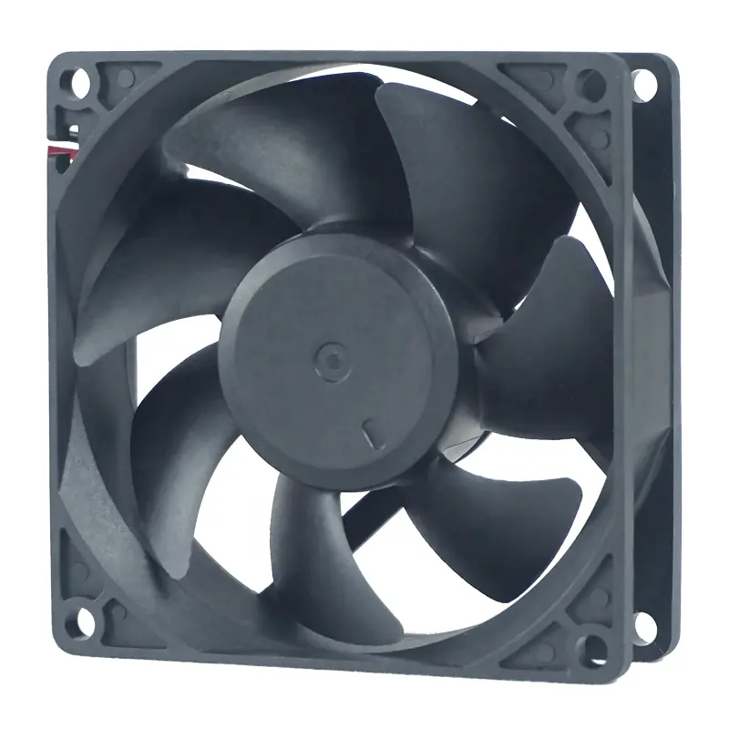 GX8025 12VDC 3700RPM 80x80x25mm DC Ventilateur à flux axial Boîtier en plastique Pale de ventilateur arrière Refroidissement à grande vitesse Ventilateurs de refroidissement sans balais