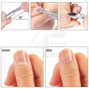 2026 Professional Grade Stainless Steel Cuticle Nipper & Pusher Hand Sharpened Manicure <b>Cutter</b> <b>for</b> Finger Use - Product Image 5