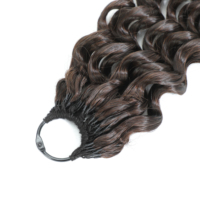 Extensions de cheveux à tresser au crochet en fibre haute température, 22 pouces, 100g/paquet, Ondes profondes, Double trame, pour tresses bohèmes