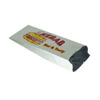 Sacs d'emballage pour aliments et boissons, 100 pièces, emballage poche en papier revêtu jetable, pour les aliments et les boissons, impression floxo
