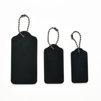 Gantungan Kunci Kulit PU Logo Kustom, Liontin Tas dari Paduan Seng, Cincin Kunci Kosong, Hadiah Promosi Grosir