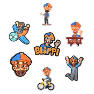 XX 2024 Venta al por mayor de adornos para zapatos de PVC divertidos de Uncle Bippi, con temática de personajes de video educativos en inglés para niños, para zuecos y decoración de calzado - Product Image 1