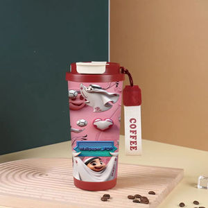 Mug à café isotherme personnalisé en acier inoxydable 316, motif muguet, portable, durable, grande capacité, pour le camping - Product Image 6