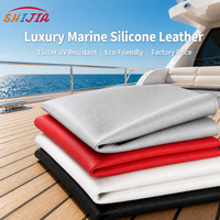 Chaise de luxe pour yacht, revêtement en cuir silicone écologique, résistant aux UV 1500H, anti-moisissure marine, résistant à l'abrasion