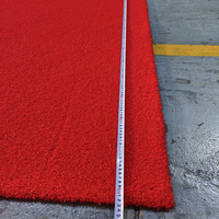 Kein Mindestbestellwert: Rot-Schwarz-Pink Kunstrasen Fitness-Laufbahn, Künstlicher Rasen für Schlittenbahnen, 16MM, mit individuellem Logo, Gym-Rasen mit weißen Linien