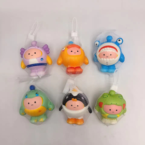 Stress Relieving Children's Toys Gifts Egg Figurines Slow <b>Rebound</b> Kneading Music Mesh Bags Fun Cartoon Squeezing Toys - Product Image 5