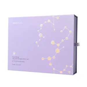 UV 스팟 선물 에센셜 오일 서랍 포장 귀여운 판지 작은 종이 슬라이딩 향수 상자 리본 풀러 서랍 상자 포장