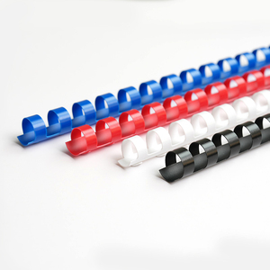 Đầy Màu sắc A4 A5 máy tính xách tay xoắn ốc cuộn dây nhựa ràng buộc đen trắng tùy chỉnh màu sắc văn phòng sử dụng làm giấy bền nhựa ràng buộc Lược - Product Image 5