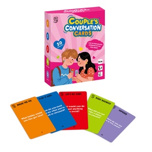 Juego de 52 Cartas de Conversación para Parejas, Color Rosa, Regalo Romántico para Construir la Relación, para Mayores de 14 Años, 15x4x12cm, Baraja de Mesa - Product Image 2