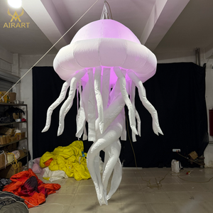 Vente flash : ballon méduse gonflable de 2,5 m de haut pour l'art public, <span class=keywords><strong>la</strong></span> marque et les expositions - Product Image 6