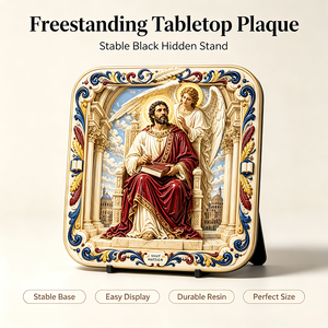 Artesanía de Resina Personalizada, Placa con Relieve 3D, Arte Decorativo, San Mateo Evangélico, Decoración para Colgar en la Pared del Hogar, Regalo, Adorno para Iglesia Católica - Product Image 5