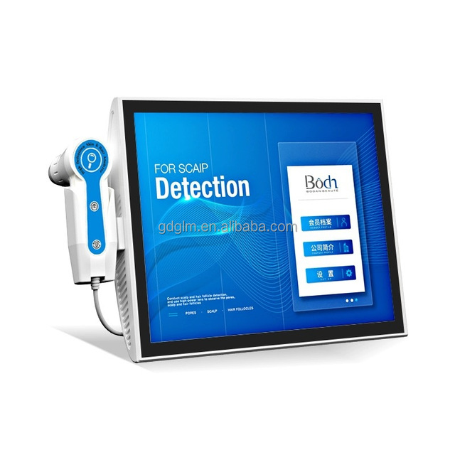 Newest Dermatoscope 3d 4d Home Use Facial Skin Scanner Diagnosis 15 Inch Hair Scalp Analysis Analyzer Machine