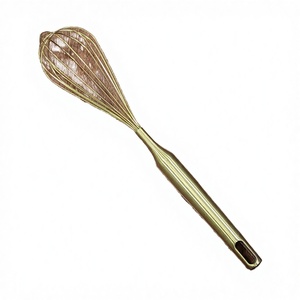 เครื่องตีไข่โลหะแบบใช้มือ ด้ามยาว อุปกรณ์ผสมไข่เหลว ใช้งานสะดวก - Product Image 3