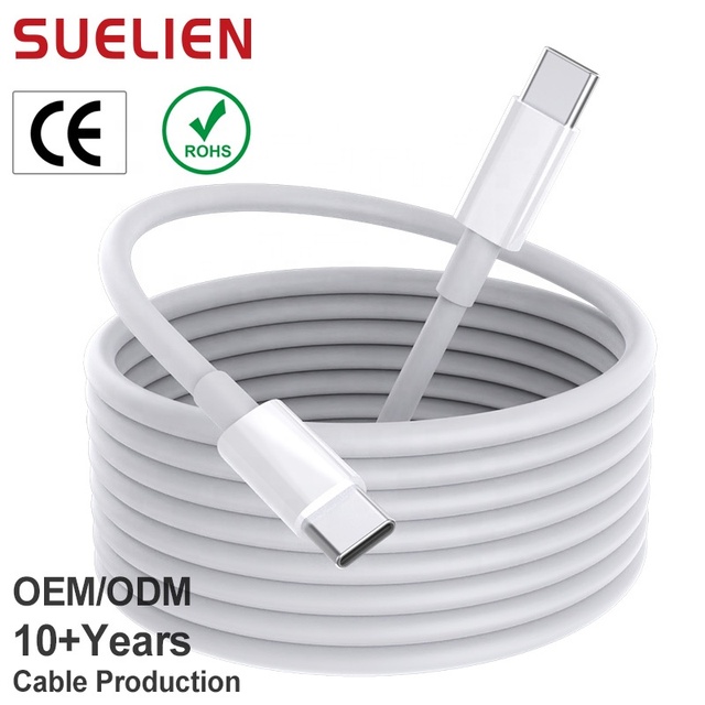Wholesale Custom PD 60W 3A Fast Charging Type-C to Type-C TPE Jacket Cable for iPhone 15/16/17 iPad for & Camera