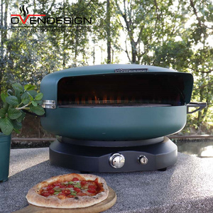 Horno de Pizza de Acero Inoxidable de 19 Pulgadas para Exteriores, a Gas, de Instalación Independiente, Color Verde, para Uso Doméstico - Product Image 3
