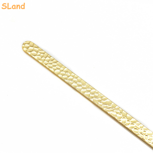 SLand, venta al por mayor, brazalete martillado hecho a mano, brazalete recto negro antiguo en blanco, joyería de barra para grabado DIY - Product Image 5