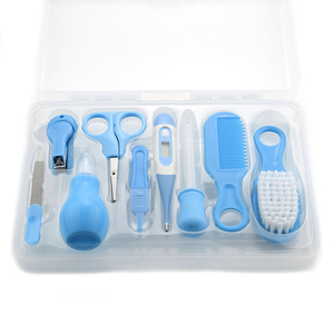 9 pièces Silicone bébé produits Kit de soins de santé ensemble Portable maison utilisé bébé soins Kit cadeaux bébé toilettage ensemble fournitures médicales - Product Image 1