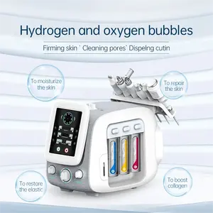 Hoge Kwaliteit H2o2 Water Hydra Voor Gezicht Schone Schoonheid 6 In 1 Draagbare Hydra Dermabrasie Machine
