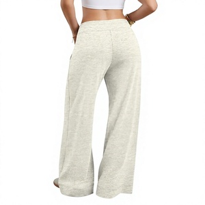 Premium Custom Women Baggy Sweatpants 100% Cotton Soft Material Loose Fit Track Pants Ladies Wide Leg Casual Streetwear <b>Trousers</b> - Product Image 2
