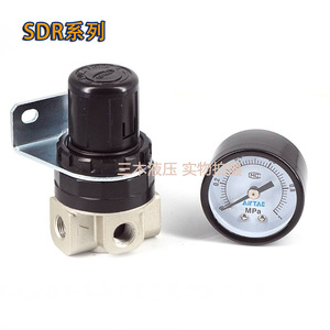 วาล์วลดแรงดัน Airtac รุ่น SR200 06 08 1 4 นิ้ว ตัวปรับแรงดันแก๊สสำหรับระบบลม - Product Image 3