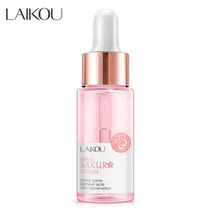 Laikou विरोधी उम्र बढ़ने मुँहासे हटाने स्पॉट मरम्मत क्षतिग्रस्त कोरिया Hyaluronic एसिड जापान Sakur विटामिन सी 24K चेहरा सीरम 15ml