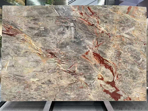 Dalles de marbre Premium Breccia Sarrancolin Versailles pour comptoirs de cuisine modernes, dessus de vanité, carreaux muraux et de sol, et aménagements intérieurs - Product Image 5