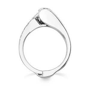 Anello da Donna a Doppio Strato Intrecciato con Pietra Scintillante, Gioiello da Dito Simmetrico alla Moda - Product Image 3