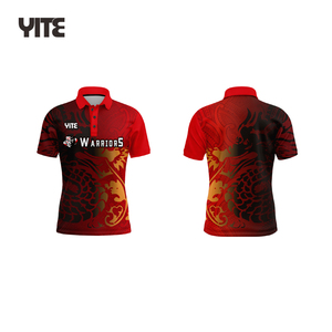 100% Polyester Uniform Polo Shirt Unisex Full Sublimation Mesh Polo Jersey Custom Polo Shirts