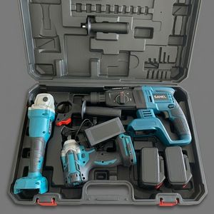 Kit combiné d'outils électriques sans fil 3 pièces 20V, meuleuse sans balais, perceuse à percussion, compatible avec la batterie <span class=keywords><strong>DeWalt</strong></span>, norme américaine - Product Image 1