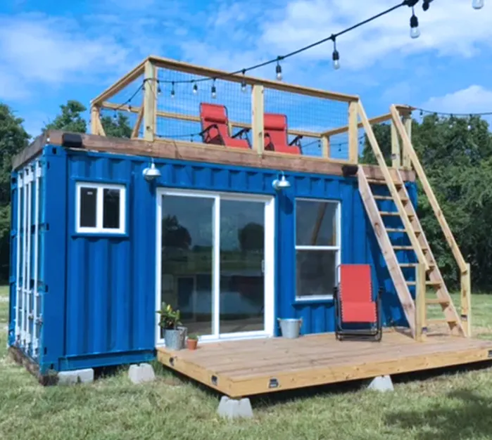 Modular estrutura de aço pré-fabricadas casas pré-fabricadas casas de contêineres de transporte moderno recipiente habitável