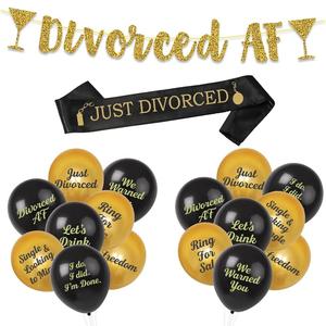 Mujeres divorciadas AF Decor Boy Bye Felicia Goodbye Party Single Party I Do. Lo hice. Globo de suministros para fiestas de despedida - Product Image 3