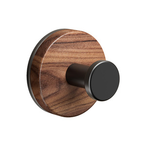 ตะขอแขวนผนังไม้วอลนัทแบบสุญญากาศ ติดผนังด้วยกาวในตัว สไตล์วินเทจ - Product Image 1