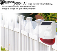 Meilleure Vente : Système d'Alarme de Sécurité Domestique Sans Fil à Énergie Solaire, Activé par la Voix, Sirène 120 dB avec 30 Zones et Batterie de Secours