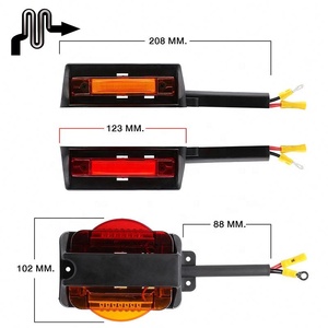Vente en gros de feux arrière latéraux de remorque de haute qualité à 14 LED double face 12V - Product Image 5