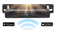 Nouvelle caméra de plaque d'immatriculation à énergie solaire WIFI sans fil dans la voiture APP caméra de recul caméra de voiture